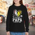 Senior Papa Class Of 2026 Baseball Softball Graduation Heart Youth Long Sleeve Tee Senior Papa Class Of 2026 Baseball Softball Graduation Heart Youth Long Sleeve Tee
