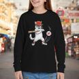 Six Seven 67 Baseball Cat Birthday Men Kids Boys Youth Long Sleeve Tee Six Seven 67 Baseball Cat Birthday Men Kids Boys Youth Long Sleeve Tee