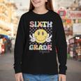 Sixth Grade Squad Smile Face 6th Grade Back To School Youth Long Sleeve Tee