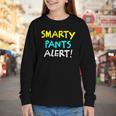 Smarty Pants Alert Nerd & Kids Back To School Youth Long Sleeve Tee Smarty Pants Alert Nerd & Kids Back To School Youth Long Sleeve Tee