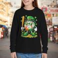 St Patricks Day Baseball Ice Cream Baseball Player Cartoon Youth Long Sleeve Tee St Patricks Day Baseball Ice Cream Baseball Player Cartoon Youth Long Sleeve Tee