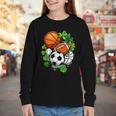 St Patricks Day Shamrock Basketball Baseball Football Soccer Youth Long Sleeve Tee St Patricks Day Shamrock Basketball Baseball Football Soccer Youth Long Sleeve Tee