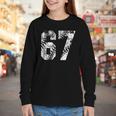 Vintage Baseball Number 67 Jersey Player Uniform Youth Long Sleeve Tee Vintage Baseball Number 67 Jersey Player Uniform Youth Long Sleeve Tee