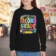 Watch Out Second Grade Here I Come Back To School Boys Girls Youth Long Sleeve Tee