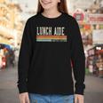 Women's Lunch Aide Week Retro Vintage Back To School Day Youth Long Sleeve Tee Women's Lunch Aide Week Retro Vintage Back To School Day Youth Long Sleeve Tee