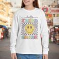 3rd Grade Team Back To School Hello Third Grade Smile Face Youth Long Sleeve Tee 3rd Grade Team Back To School Hello Third Grade Smile Face Youth Long Sleeve Tee