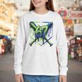 67 Baseball Drip Effect Urban Tee Style 6-7 Meme Graphic Premium Tri-Blend Youth Long Sleeve Tee