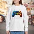 7th Grade Level Unlocked Back To School Gamer Boys Girls Youth Long Sleeve Tee