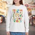 Back To School Cute Goose Preschool Vibes Girls Boys Youth Long Sleeve Tee Back To School Cute Goose Preschool Vibes Girls Boys Youth Long Sleeve Tee