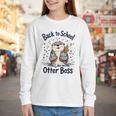 Back To School Like An Otter Boss Cute First Day Of School Youth Long Sleeve Tee Back To School Like An Otter Boss Cute First Day Of School Youth Long Sleeve Tee