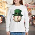 Baseball Leprechaun Hat Saint Patrick Retro Youth Long Sleeve Tee Baseball Leprechaun Hat Saint Patrick Retro Youth Long Sleeve Tee