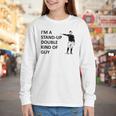 Baseball Pun Saying I'm a Stand Up Double Type Of Guy Youth Long Sleeve Tee Baseball Pun Saying I'm a Stand Up Double Type Of Guy Youth Long Sleeve Tee