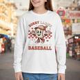Boys & Women Men Baseball Valentine With Hearts Sporty Love Youth Long Sleeve Tee