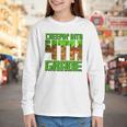 Creepin’ Into 4th Grade Kids Boy Gamer Pixel Back To School Performance Youth Long Sleeve Tee