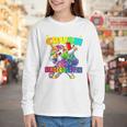 Crush Kindergarten Dabbing Unicorn Back To School Girls Performance Youth Long Sleeve Tee