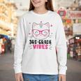 Cute 3rd Grade Vibes Cat Kitten Lover Back To School Girls Youth Long Sleeve Tee Cute 3rd Grade Vibes Cat Kitten Lover Back To School Girls Youth Long Sleeve Tee