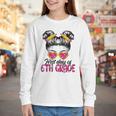 First Day Of 6th Grade Messy Hair Bun Girl Back To School Youth Long Sleeve Tee First Day Of 6th Grade Messy Hair Bun Girl Back To School Youth Long Sleeve Tee