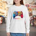 Game Over Back To School Gaming Controller Kids Gamer Premium Tri-Blend Youth Long Sleeve Tee