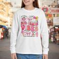 Girls 2nd Grade Vibes Coquette Pink Bow Back To School Youth Long Sleeve Tee Girls 2nd Grade Vibes Coquette Pink Bow Back To School Youth Long Sleeve Tee