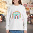 Hello Nursery Pencil Rainbow Back To School Boys Girls Premium Tri-Blend Youth Long Sleeve Tee