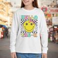 Hello Pre-K Coquette Bow Back To School Preschool Girl Youth Long Sleeve Tee