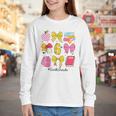 Hello Sixth 6th Grade Back To School Coquette Bow Girls Youth Long Sleeve Tee