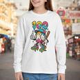 Ice Cream Drip Baseball Party 100 Days Of School Teacher Youth Long Sleeve Tee Ice Cream Drip Baseball Party 100 Days Of School Teacher Youth Long Sleeve Tee