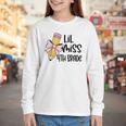 Lil Miss 4th Grade Coquette Bow Pencil Back To School Girls Youth Long Sleeve Tee Lil Miss 4th Grade Coquette Bow Pencil Back To School Girls Youth Long Sleeve Tee