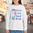 Mermazing First Day Of Fourth Grade Back To School Mermaid Premium Tri-Blend Youth Long Sleeve Tee