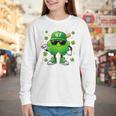 Shamrocks Playing Baseball St Patricks Day 6 7 Meme Men Boys Youth Long Sleeve Tee