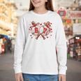 Six Seven 67 Meme Baseball Coquette Bow Valentine Youth Long Sleeve Tee Six Seven 67 Meme Baseball Coquette Bow Valentine Youth Long Sleeve Tee