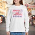 Striped Burnt Out Para Paraprofessional Back To School Youth Long Sleeve Tee