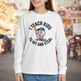 I Teach Kids To Hit And Steal Baseball Softball Coach Youth Long Sleeve Tee I Teach Kids To Hit And Steal Baseball Softball Coach Youth Long Sleeve Tee