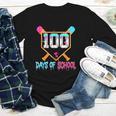 100 Days Of School Baseball Ice Cream Drip 100th Day School Youth Long Sleeve Tee