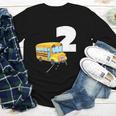 2nd Birthday School Bus Kids Back To School Themes Party Youth Long Sleeve Tee 2nd Birthday School Bus Kids Back To School Themes Party Youth Long Sleeve Tee