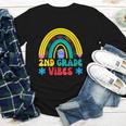 2nd Grade Vibes Back To School Rainbow Second Grade Youth Long Sleeve Tee