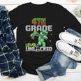 4th Grade Level Unlocked Back To School Pixel Game Youth Long Sleeve Tee