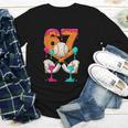 6 7 Ice Cream Drip Baseball Number 67 Player Boy Girl Kids Youth Long Sleeve Tee