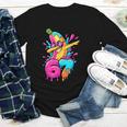 67 Baseball Dabbing Banana 6 7 Dripping Ice Cream Meme Youth Long Sleeve Tee