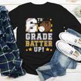 6th Grade Batter Up Baseball First Day Back To School Youth Long Sleeve Tee