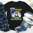 Back To School 6th Grade Level Unlocked Gamer Boys Kids Youth Long Sleeve Tee