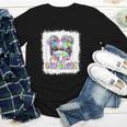 Back To School Hello 5th Grade Cute Messy Bun Tie Dye Girls Youth Long Sleeve Tee