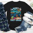 Back To School Ready To Crush 1st Grade Monster Truck Boys Youth Long Sleeve Tee