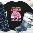 Back To School Unicorn Girls I'm Ready To Crush 1st Grade Youth Long Sleeve Tee Back To School Unicorn Girls I'm Ready To Crush 1st Grade Youth Long Sleeve Tee