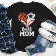 Ball Mom Heart Soccer Basketball Baseball Football Mom Youth Long Sleeve Tee Ball Mom Heart Soccer Basketball Baseball Football Mom Youth Long Sleeve Tee