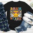 Bruh We Back Sophomore Retro Back To School Boys Girls Kids Youth Long Sleeve Tee