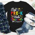 Bye Pre-K Hello Kindergarten Students Pupils Back To School Youth Long Sleeve Tee