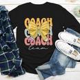 Coach Team Groovy Coquette Bow Cute Back To School Youth Long Sleeve Tee Coach Team Groovy Coquette Bow Cute Back To School Youth Long Sleeve Tee