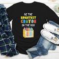 Crayon Be The Brightest Students Crayons Back To School Youth Long Sleeve Tee Crayon Be The Brightest Students Crayons Back To School Youth Long Sleeve Tee
