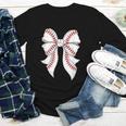 Cute Baseball Coquette Bow For Women Girls Baseball Mama Mom Youth Long Sleeve Tee Cute Baseball Coquette Bow For Women Girls Baseball Mama Mom Youth Long Sleeve Tee